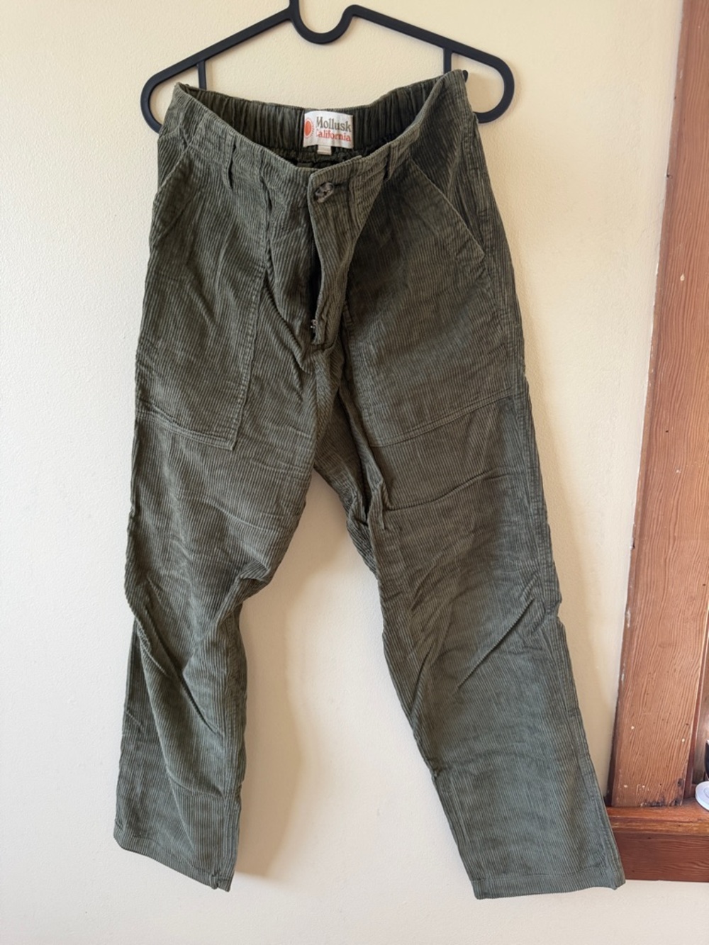 Mollusk Olive Green Corduroy Men's Pants